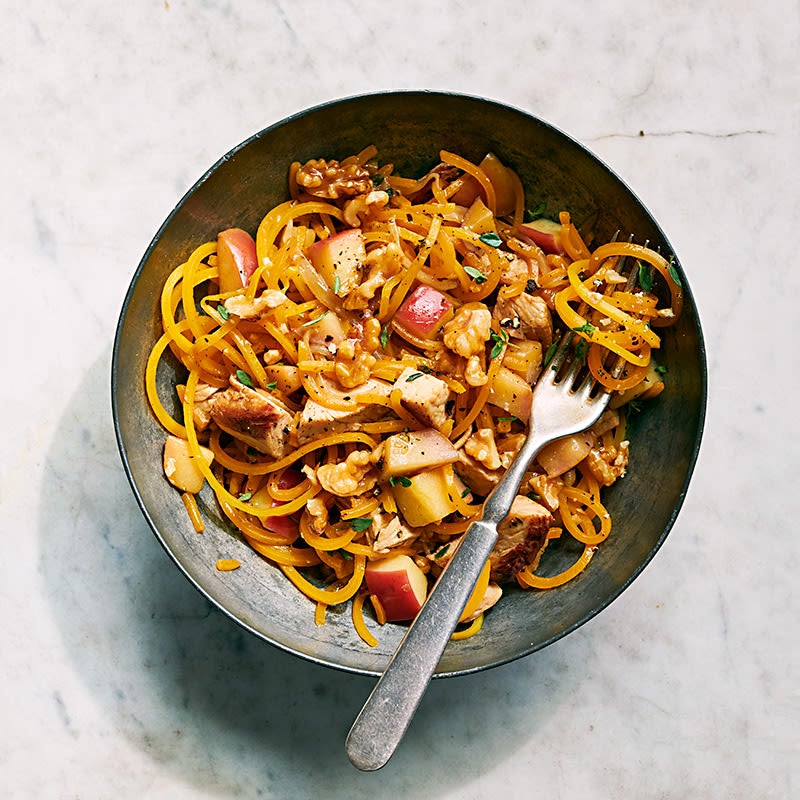 Photo of Butternut Squash Noodles with Turkey, Apples & Thyme by WW