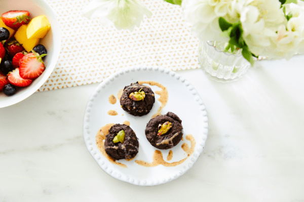 Photo of Cat Cora's Toasted Pistachio Brownie Bites by WW