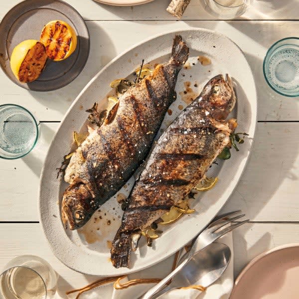 Photo of Grilled Lemon and Oregano Stuffed Trout by WW