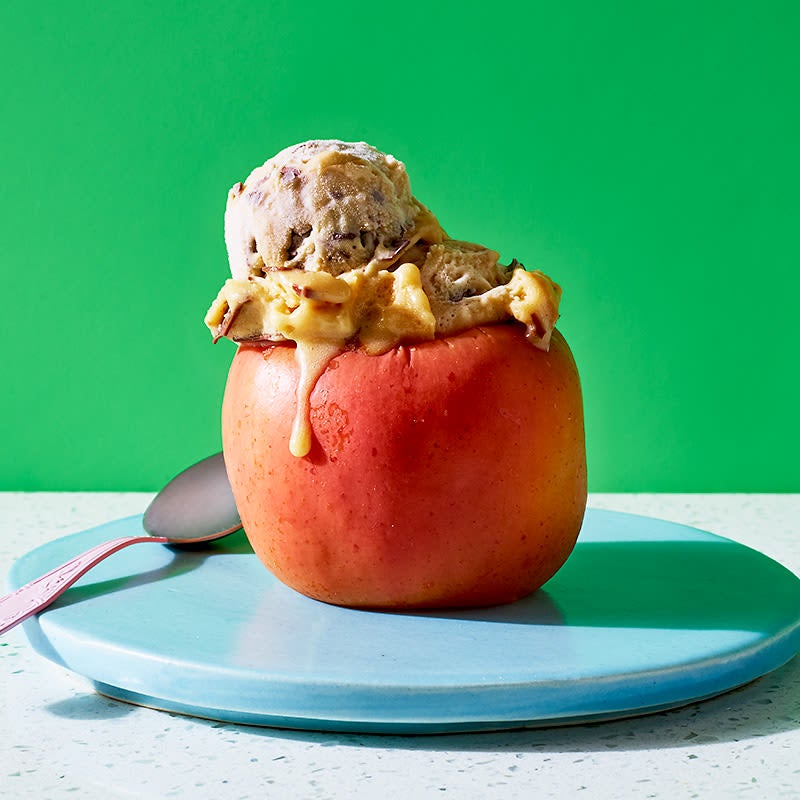 Photo of Edible caramel-apple ice cream bowl by WW