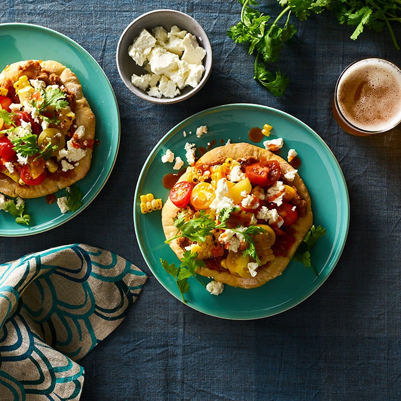 Photo of Two-ingredient dough Mexican soft tostadas by WW
