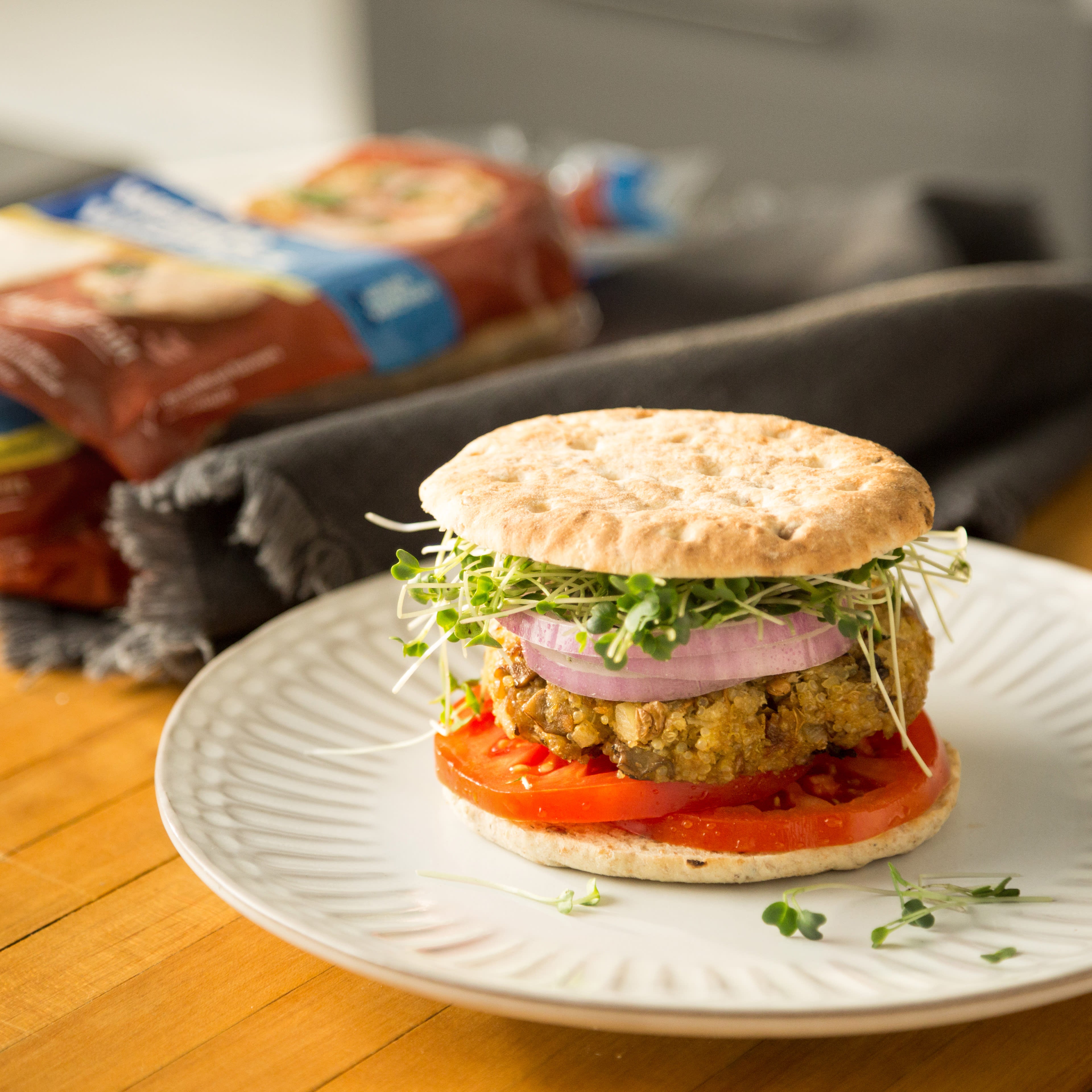 Photo of Quinoa and lentil burgers by WW