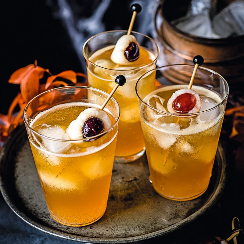 Photo of Dark 'n' Stormy Halloween Cocktail Drink by WW