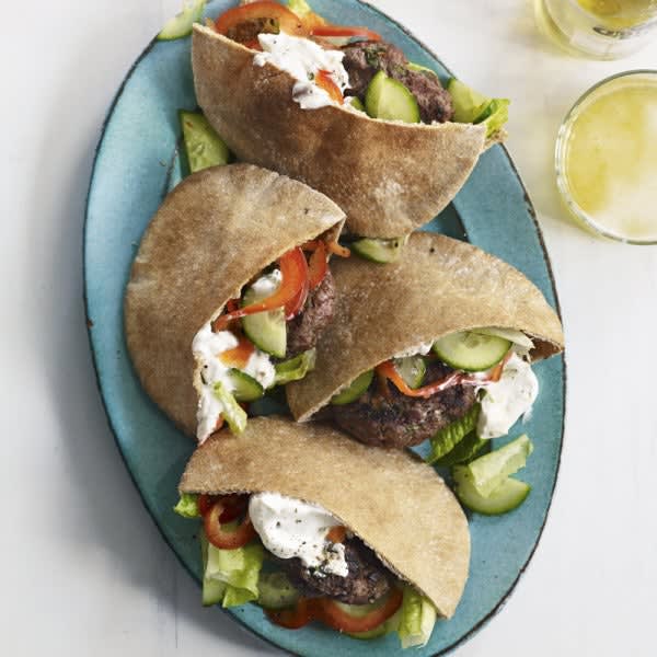 Photo of Grilled Lamb Burgers in Pitas by WW