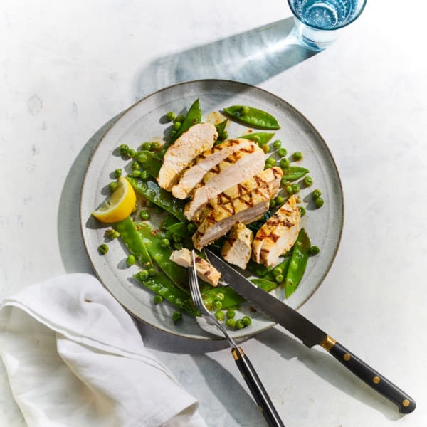 Photo of Grilled lemon chicken with spring pea sauté by WW