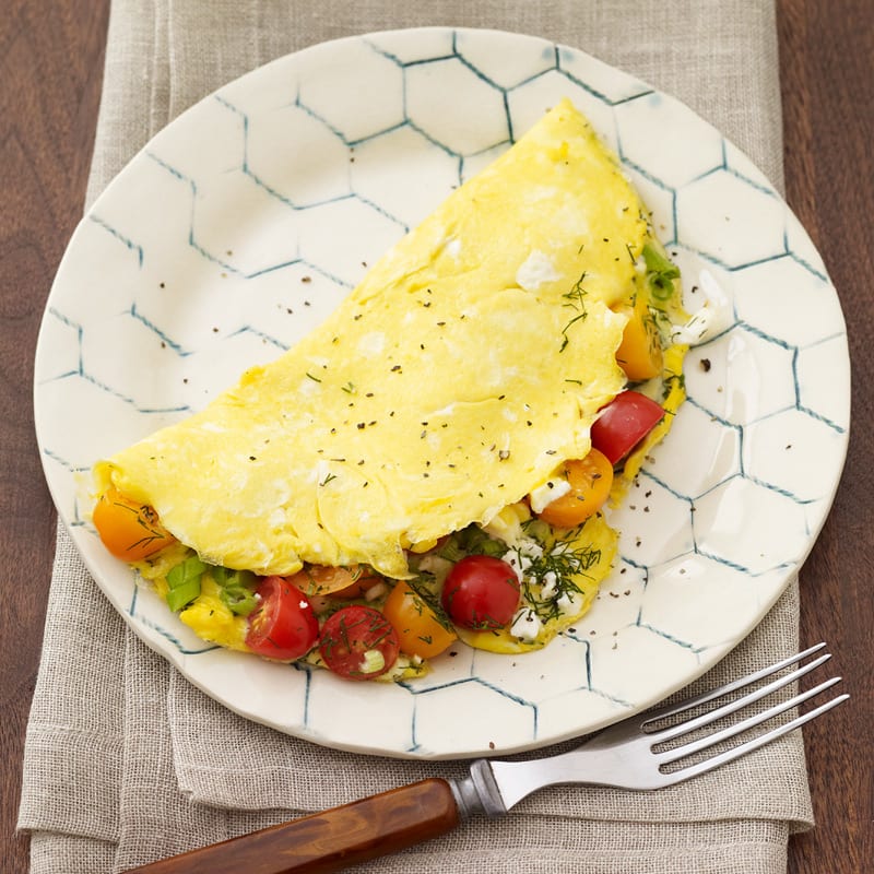 Photo of Feta, Dill and Grape Tomato Omelette by WW