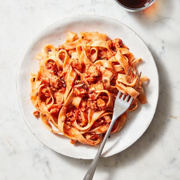 Photo of Pasta Bolognese with Mushrooms by WW