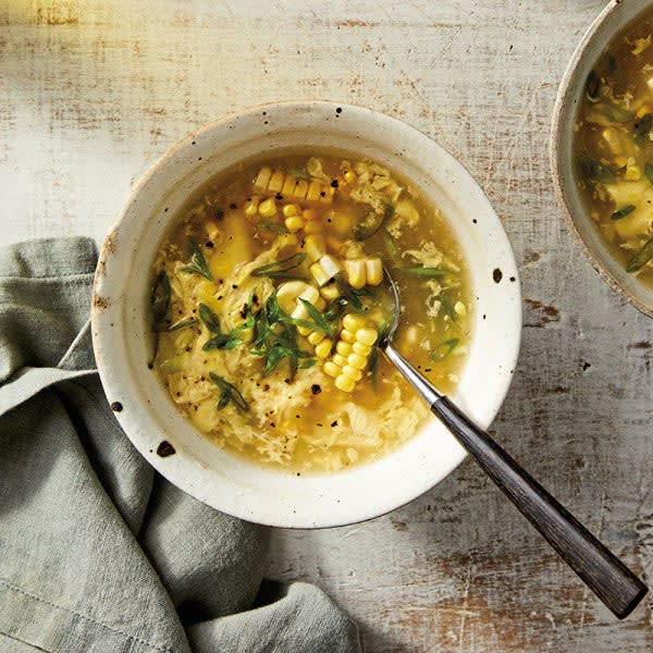 Photo of Chinese-Inspired Egg Drop Soup with Corn by WW