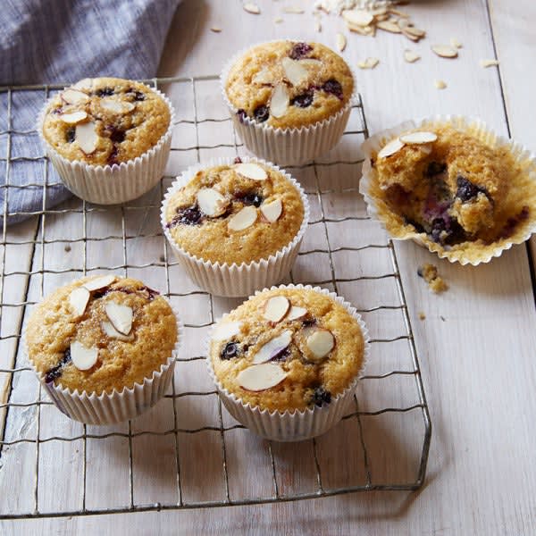 Photo of Almond-blueberry cornmeal muffins by WW