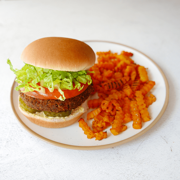 Photo de Hamburger végétarien avec frites de courge par WW