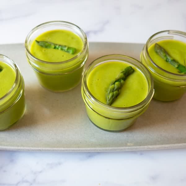 Photo of Creamy Asparagus Soup Shooters by WW