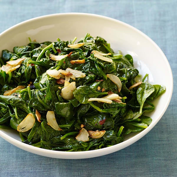 Photo of Sauteed Spinach with Crispy Garlic by WW