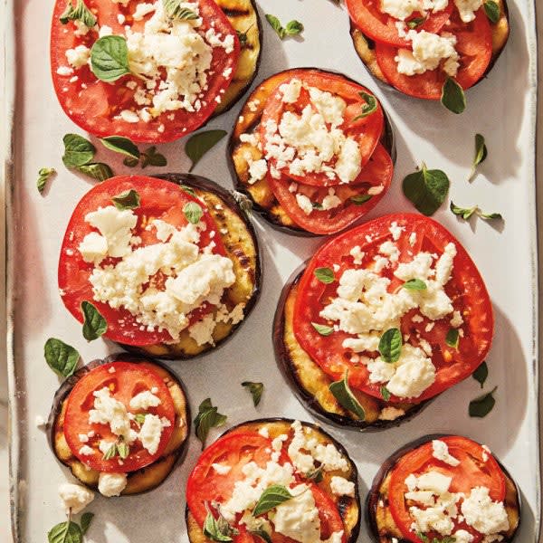 Photo of Grilled Eggplant, Tomato and Feta Stacks by WW